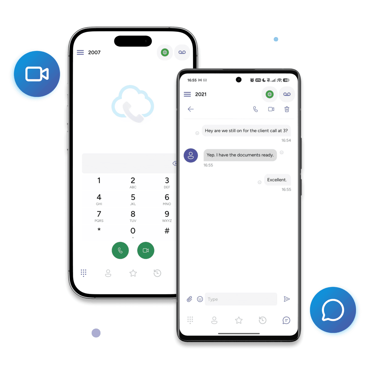SessionPBX business phone system with unified communications apps for iOS and Android